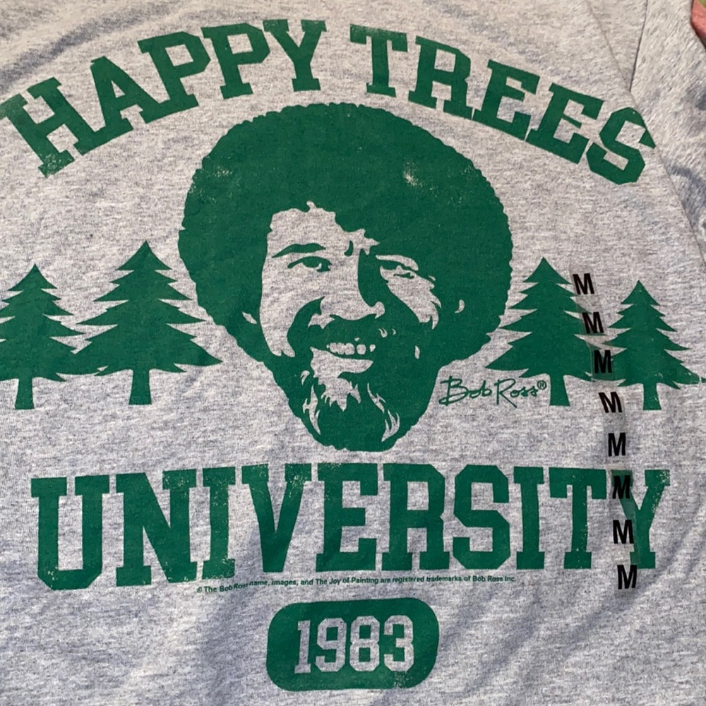 Bob ross Happy trees university t-shirt